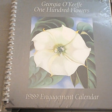 Georgia O'Keeffe One Hundred Flowers 1989 Engagement Calendar ISBN 0394758680 picture