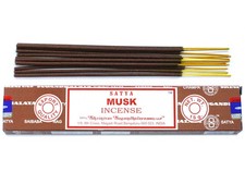 Satya Musk Incense Sticks 0.5oz Hand Rolled Aromatic India picture