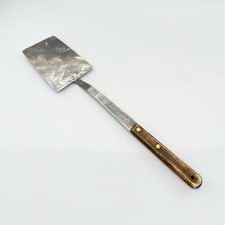 Vintage Mel Jax Stainless Steel Flat Spatula Wood Handle USA  picture