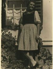 1920s 1930s Young Woman Girl Dress Skirt Agfa RPPC Vintage Postcard picture