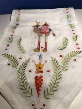 RARE Patience Brewster Embroidered NATIVITY TABLE RUNNER 76