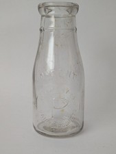 Antique P. M. Dairy Co San Diego Glass Milk Bottle w/ Logo in Circle One Pint picture