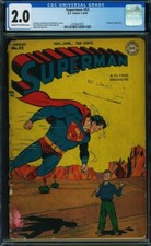 1948 D.C. Comics Superman 52 CGC 2.0. picture
