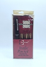 Vintage Osmiroid 65 Italic Fountain Pen Set With 6 Nibs  picture