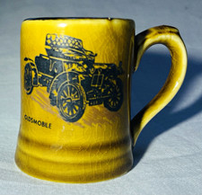 Vintage VETERAN CAR CLUB, 1904 OLDSMOBILE Miniature Ceramic Mug, 2.25” tall picture