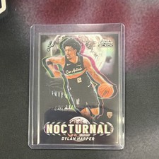 Topps 2026 Chrome Black Nocturnal NO-17 Dylan Harper RC San Antonio Spurs picture