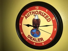 Case Eagle AuthDealer Farm Tractor Barn Garage Man Cave Clock Retro Sign picture