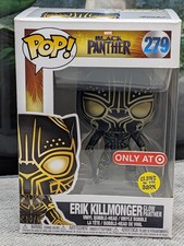 Funko Pop Vinyl: Marvel - Erik Killmonger (Glow Panther) (Glow) - Target... picture