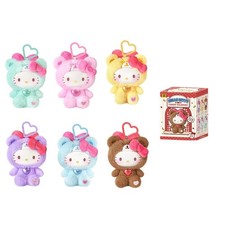 TOP TOY Sanrio Hello Kitty Teddy Pajamas Plush Keychain Blind Box picture