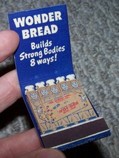 Vintage Unused NOS Wonder Bread Feature Matchbook by Lion Match N.Y. picture
