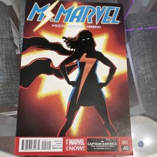 Free Shipping. Ms Marvel 002  Second Printing.  Excellent condition.   picture