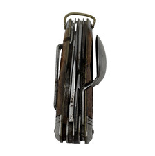 VINTAGE Camping Multitool Folding Pocket Knife All in One 3.5 inches picture