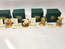 4 Harmony Kingdom Trinket Box Lot. Pecking Order, CW of the Wild, Mouse Roared picture