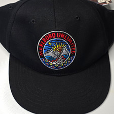 Marlboro Unlimited Black Baseball Cap Hat Adjustable Strap Tag Attached picture