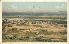 Pueblo of Santo Domingo NM Fred Harvey H-1567 c1915 Postcard picture