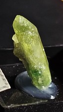 ☆TALL CHROME VESUVIANITE CLUSTER CRYSTAL JEFFREY MINE CANADA☆ 1 INCH picture