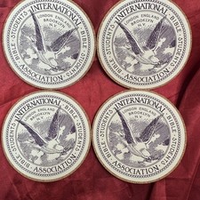 IBSA Seal Design Cork Coaster Watchtower, Bible Students Set of 4 picture