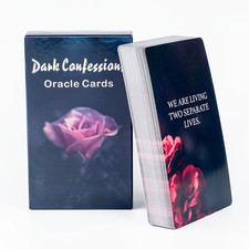 Dark Confession Oracle: 50-Card Shadow Work Deck - Twin Flame Love Messages picture