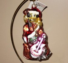 Christopher Radko COOL YULE/Cat/Dog/Musicians/Guitar Christmas Ornament, R*A*R*E picture