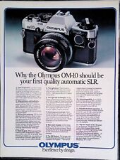 Olympus Om 10 Slr Camer Ad 1980S Ad Vtg Print Ad 13X10 picture