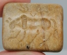 Old mosaic glass wonderful old carved amulet pendant picture
