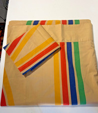 Vintage Thomaston Mills Geometric 1970s King Pillowcase Set Wamsutta Rare Color picture