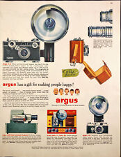 1955 Argus 35mm Cameras Print Ad Christmas Gift Ann Arbor Michigan picture