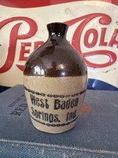 Indiana Antique Mini Jug Saloon West Baden Springs General Store Stoneware picture