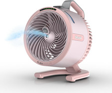 Shark Flexbreeze Hydrogo Pro Portable Misting Fan, Peony, FA056PK picture