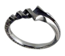 Neon Genesis EVANGELION Lanse of Longinus  925 Silver Ring #19(6.0cm) picture
