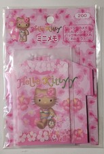 Vintage 2002 Hello Kitty Suntan Hawaiian T-Shirt Mini Memo Set NEW Sanrio picture