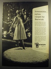 1959 Barwick Carpet Ad - Irresistible nylon carpet by Barwick picture