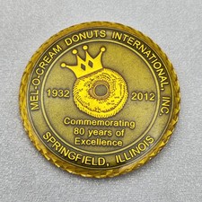 MEL-O-CREAM DONUTS 80 YEARS EXCELLENCE CHALLENGE COIN picture