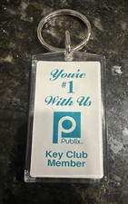 Publix VTG Key Chain Your #1 With Us Publix Key Club Member in VGC picture