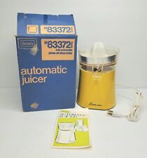 Vintage Sears Automatic Juicer 1970's Yellow 83372 New Open Box picture