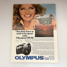 1981 Olympus OM-10 Camera Cheryl Tiegs Model Print Ad Original Vintage Be Great picture