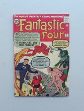 Fantastic Four 6 Marvel Comics MCU, 2nd Dr Doom, 1962,Jack Kirby picture