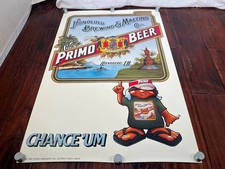 Vintage 80's Hawaii Primo Beer Advertising Promo Chance Um Poster picture