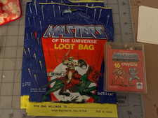 VINTAGE 1986 UNIQUE MASTERS OF THE UNIVERSE HE-MAN PARTY LOOT BAGS NOS BATTLECAT picture