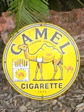 VINTAGE CAMEL CIGARETTE PORCELAIN SIGN  12