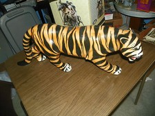 RARE MAGNIFICENT LARGE TIGER PORCELAIN 1950'S  29 INCHES LONG picture