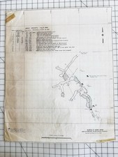 1945 Queen of Sheba Mine Map Death Valley CA Survey Signed by Engineer D L Seal picture