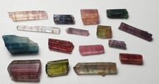 Multiple colours tourmaline crystals From Afghanistan 43 carats picture
