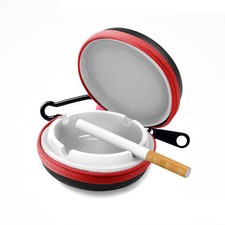 Portable Mini EVA Outdoor Travel Ashtray Round Storage Box With Cover CarAshtray picture