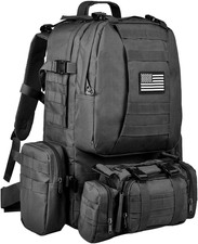 CVLIFE Tactical Backpack Military Army Rucksack 60L Large Assault Pack Detachabl picture