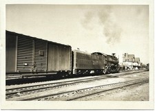 EMPORIA KANSAS DEPOT Vintage 1947 Photo ATSF Santa Fe Steam Train Engine #2915 picture