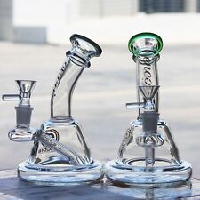 7 inch mini Ass. Color Puck Lip Bong Water Pipe Glass Hookah picture