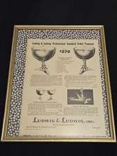 1910 Ludwig & Ludwig Tympani Advertisement – Early Drum Co. – Chicago IL– Framed picture