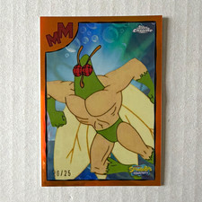 Topps 2025 Chrome SpongeBob 25 The Moth MB-10 Serial Numbered 20/25 picture