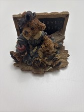 Vintage 1994 Boyds Bears & Friends Miss Bruin & Bailey The Lesson Figurine picture
